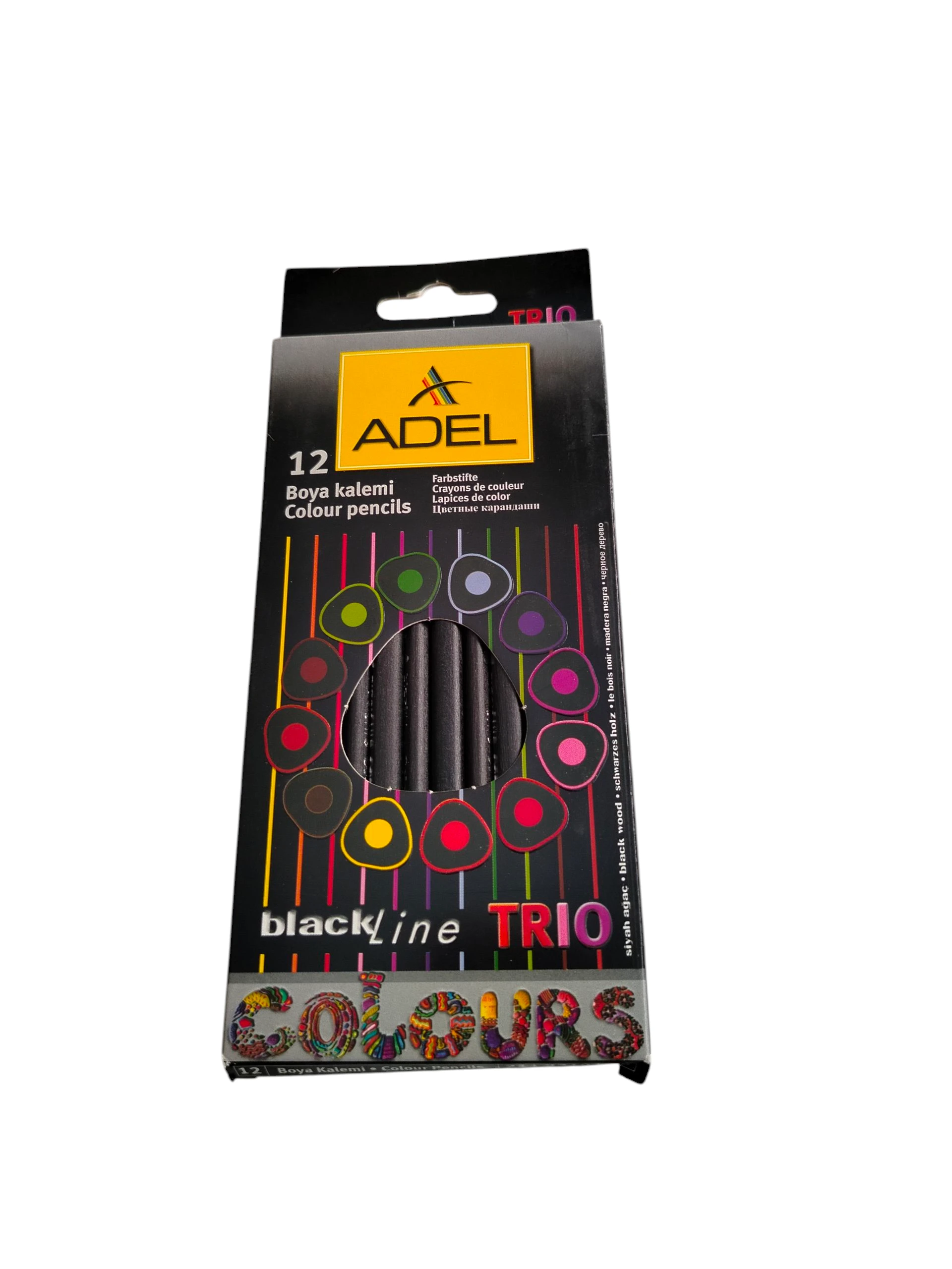 الوان خشب 12 لون طويل ترنجل تركي