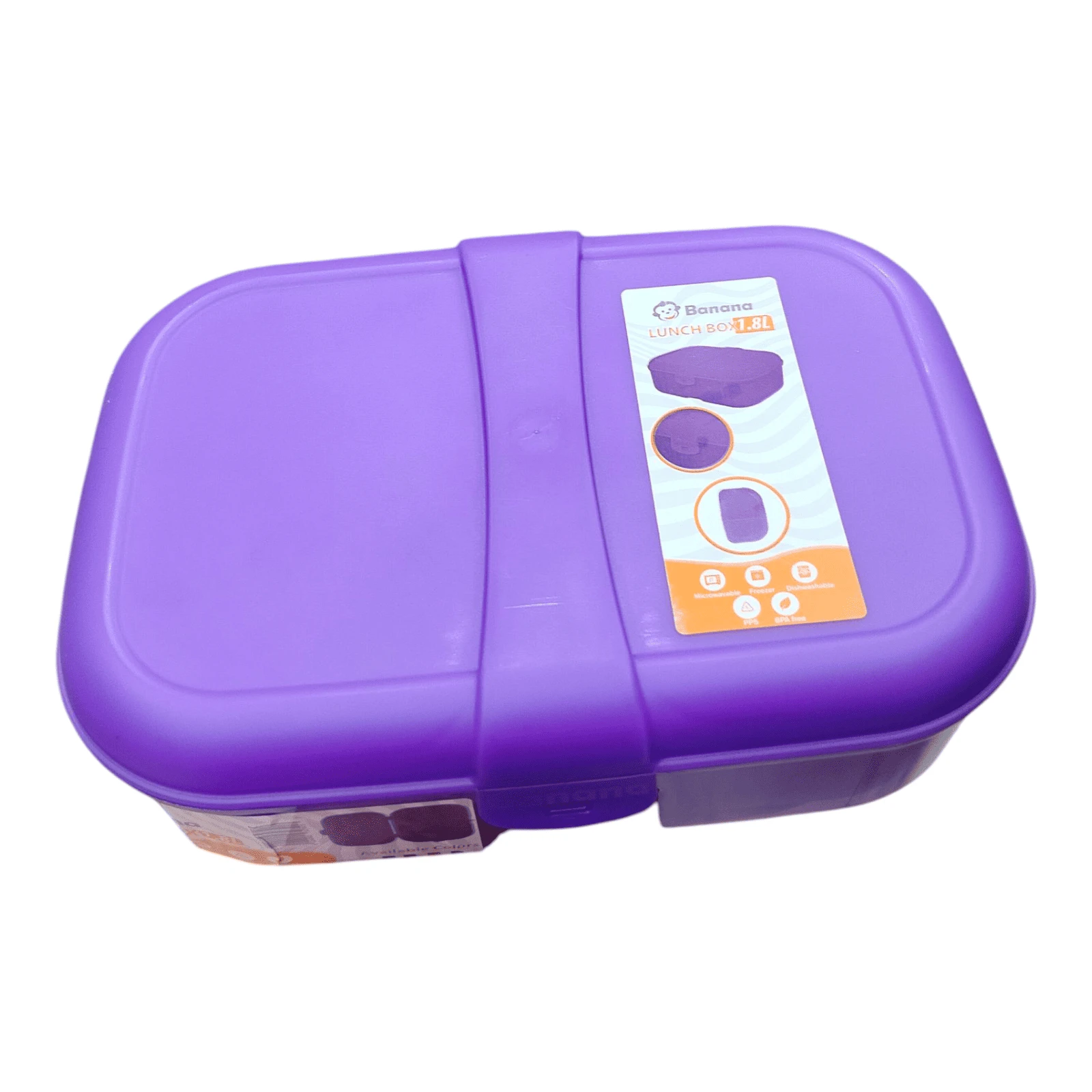 لانش بوكس 1.8 لتر مقسم مع طبق BANANA-24